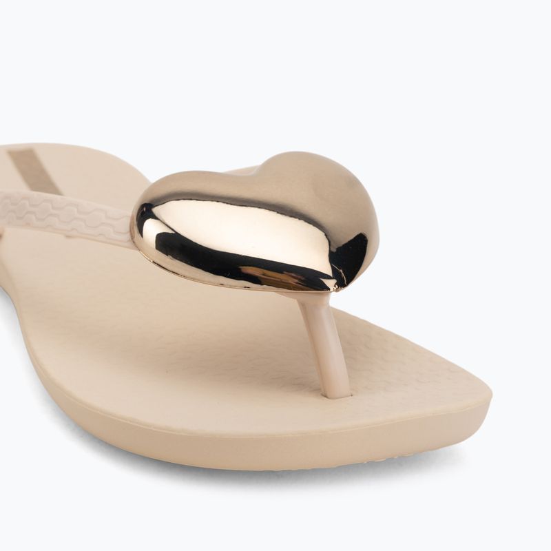 Women's flip-flops Ipanema Maxi Fashion beige/gold 7