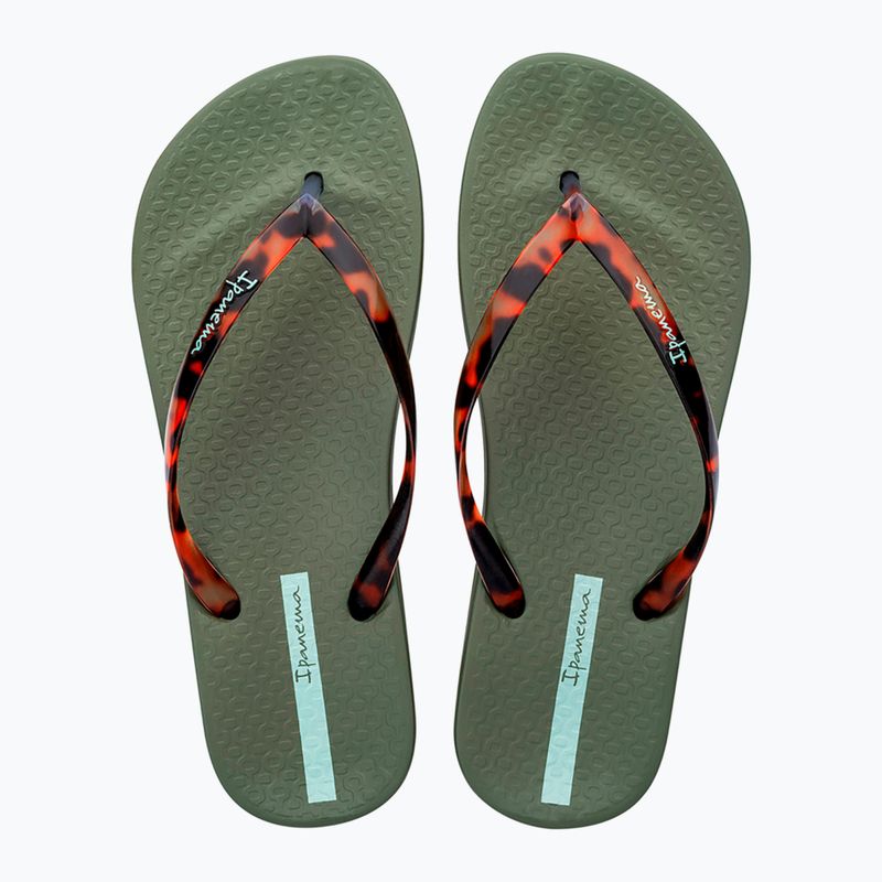 Ipanema Anat Connect II green/clear women's flip flops 2