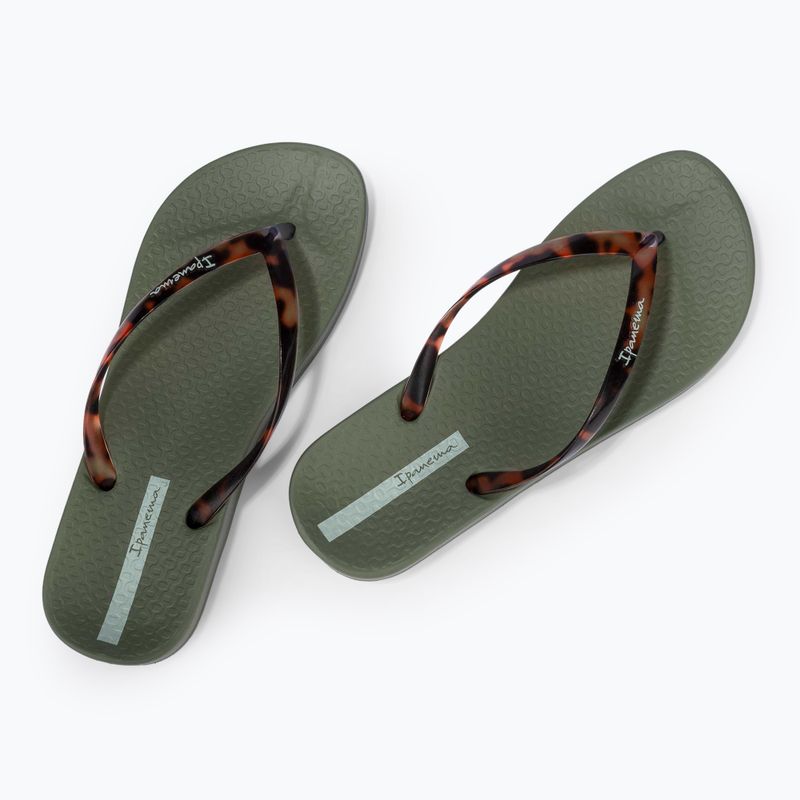 Ipanema Anat Connect II green/clear women's flip flops 3