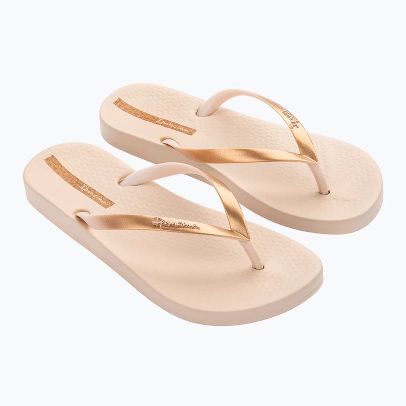 Ipanema women's Anat Connect II beige/gold flip flops