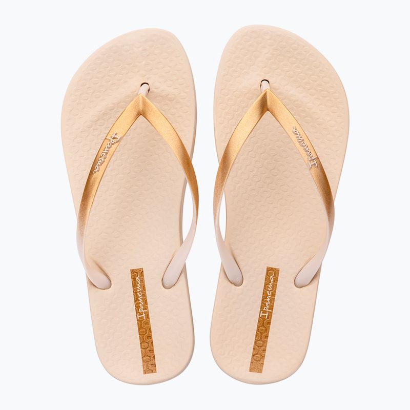 Ipanema women's Anat Connect II beige/gold flip flops 2