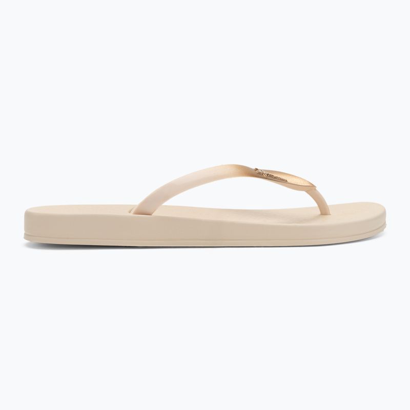 Ipanema women's Anat Connect II beige/gold flip flops 2