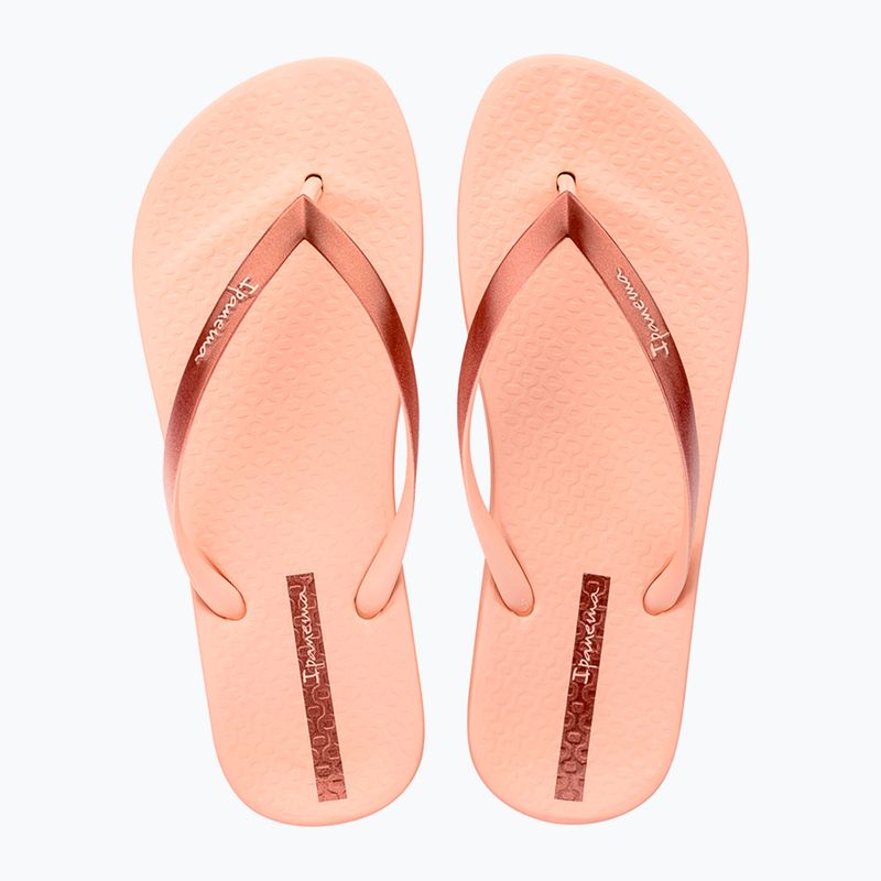 Ipanema Anat Connect II beige/copper women's flip flops 2