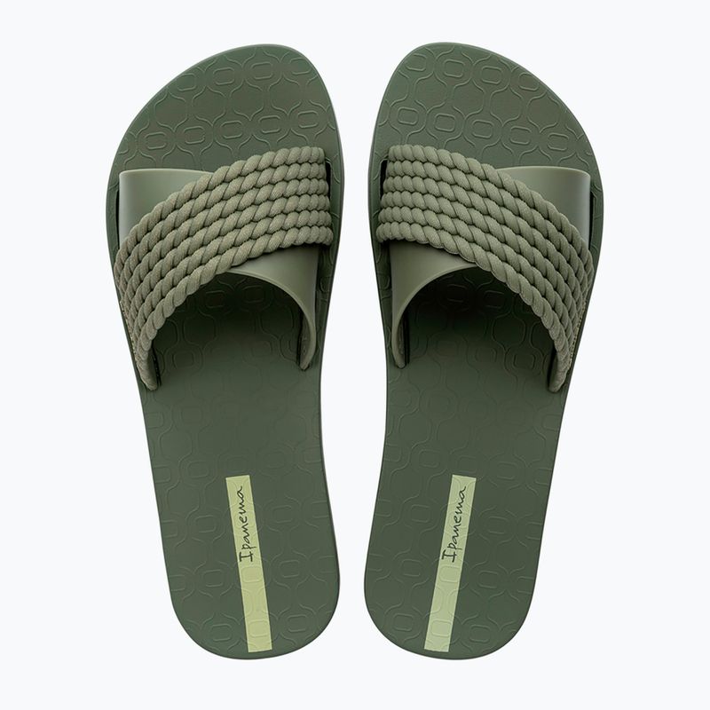 Ipanema Street II women's flip-flops dark green /green 2