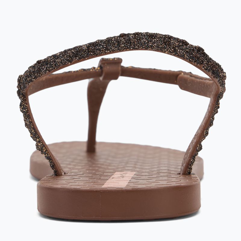 Women's Ipanema Class Brilha brown/glitter brown sandals 6