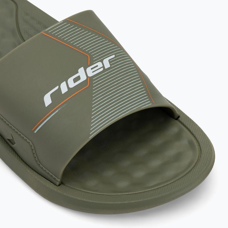 RIDER Step Slide green/green/white men's flip-flops 7