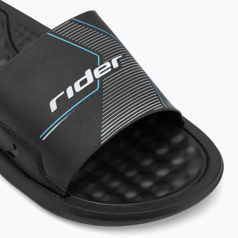 RIDER Step Slide black/black/white men's flip-flops 7