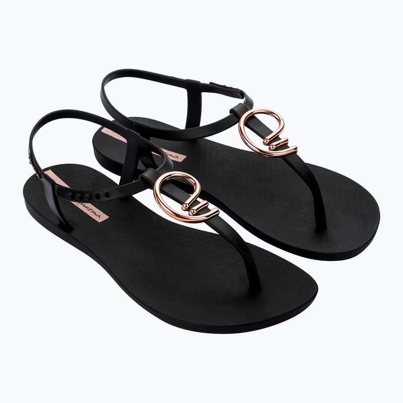 Women's Ipanema Class Stylish black/gold/pink sandals