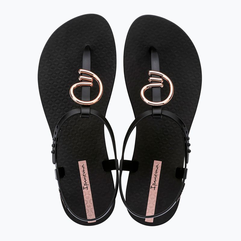 Women's Ipanema Class Stylish black/gold/pink sandals 2