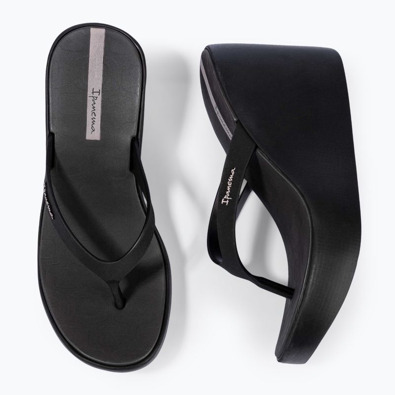 Women's Ipanema High Fashion II flip flops black/black/beige 3