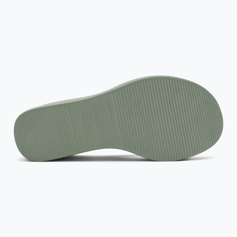 Women's Ipanema High Fashion II Slide green/glitter green/grey flip-flops 4
