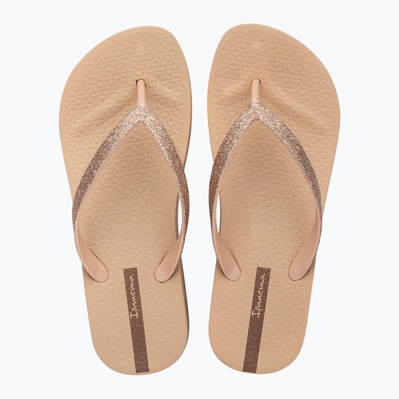 Ipanema women's flip flops Mesh Chic Plat beige/glitter beige 2