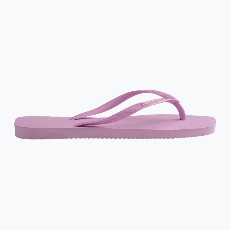 Women's Havaianas Square Logo Flip Flops Pop Up fresh lavender 9