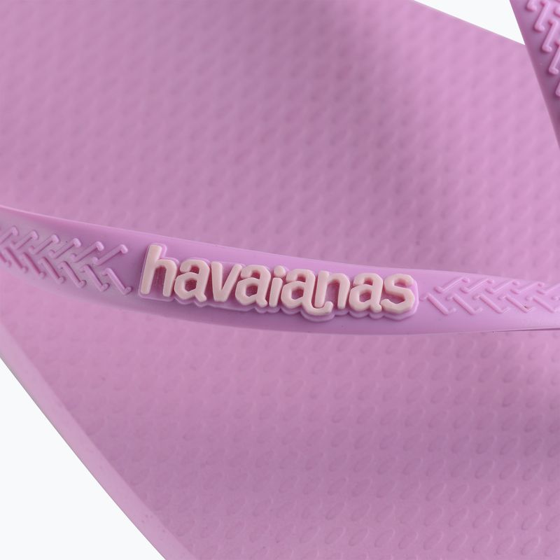 Women's Havaianas Square Logo Flip Flops Pop Up fresh lavender 12