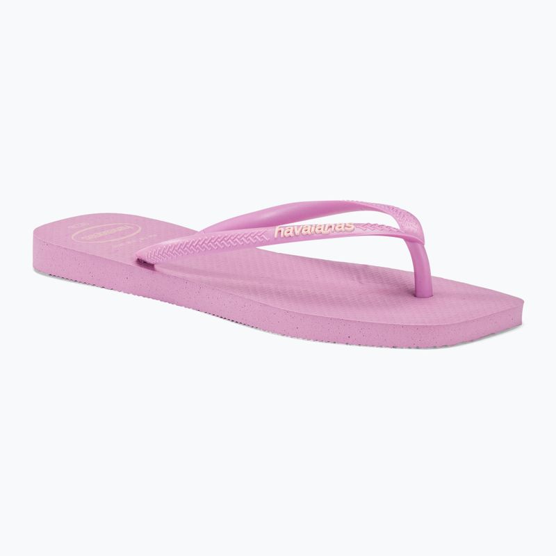 Women's Havaianas Square Logo Flip Flops Pop Up fresh lavender