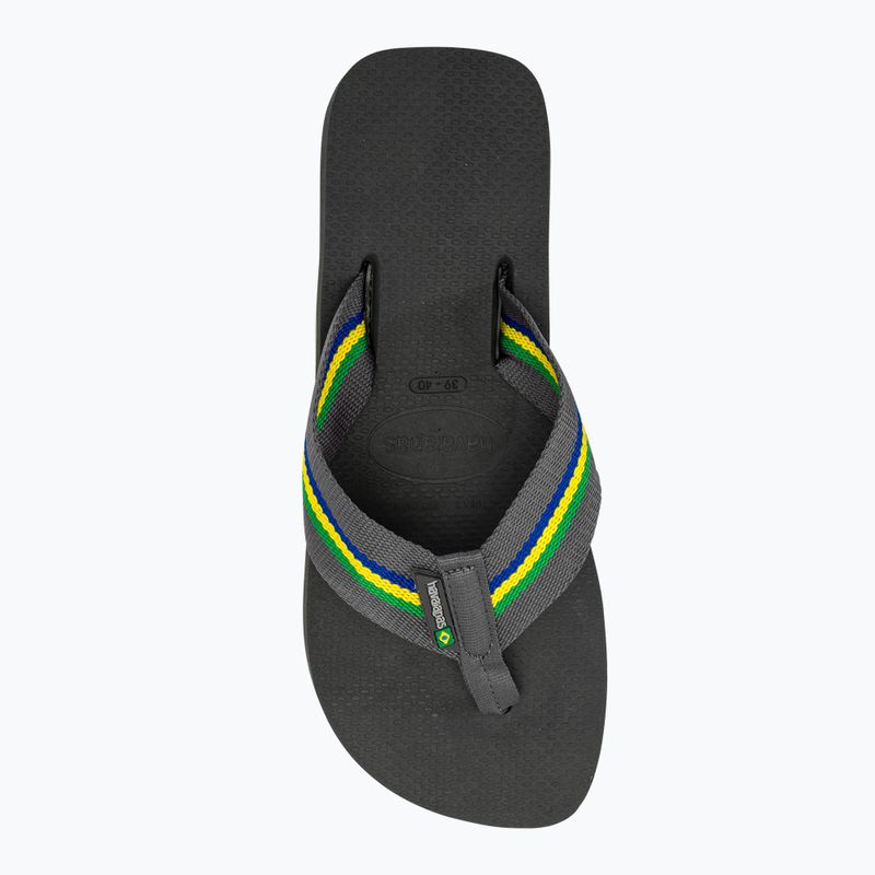 Men's Havaianas Urban Brasil new graphite flip flops 5