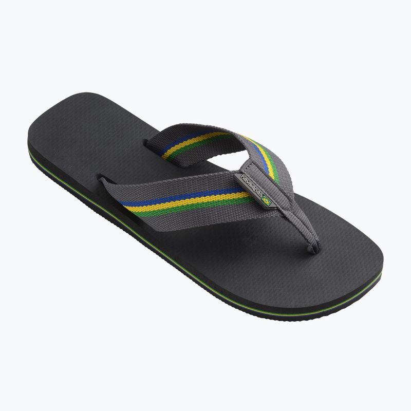 Men's Havaianas Urban Brasil new graphite flip flops 8