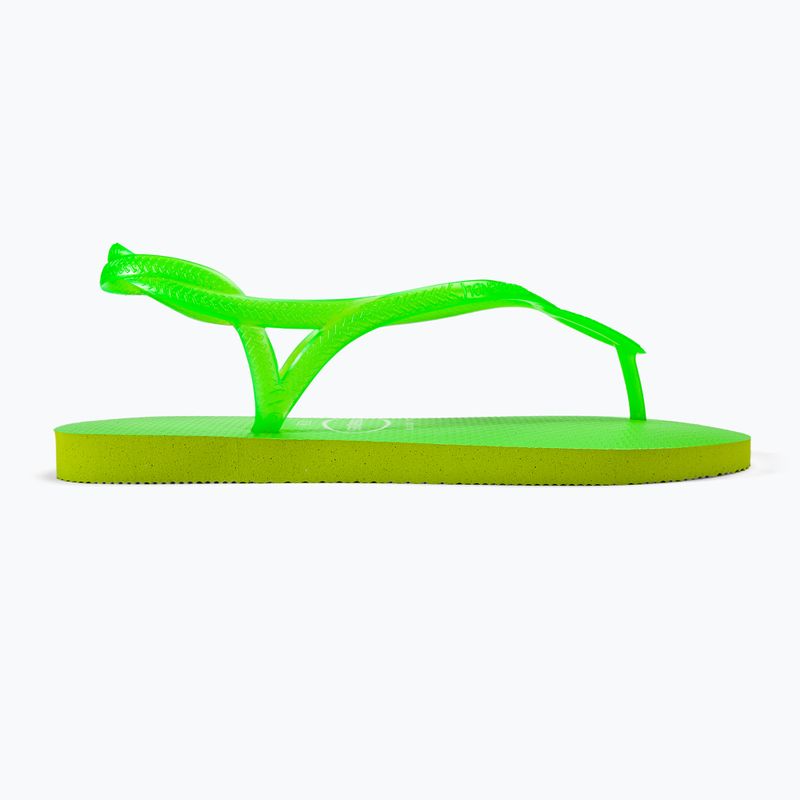 Women's sandals Havaianas Luna Neon lemon green 2