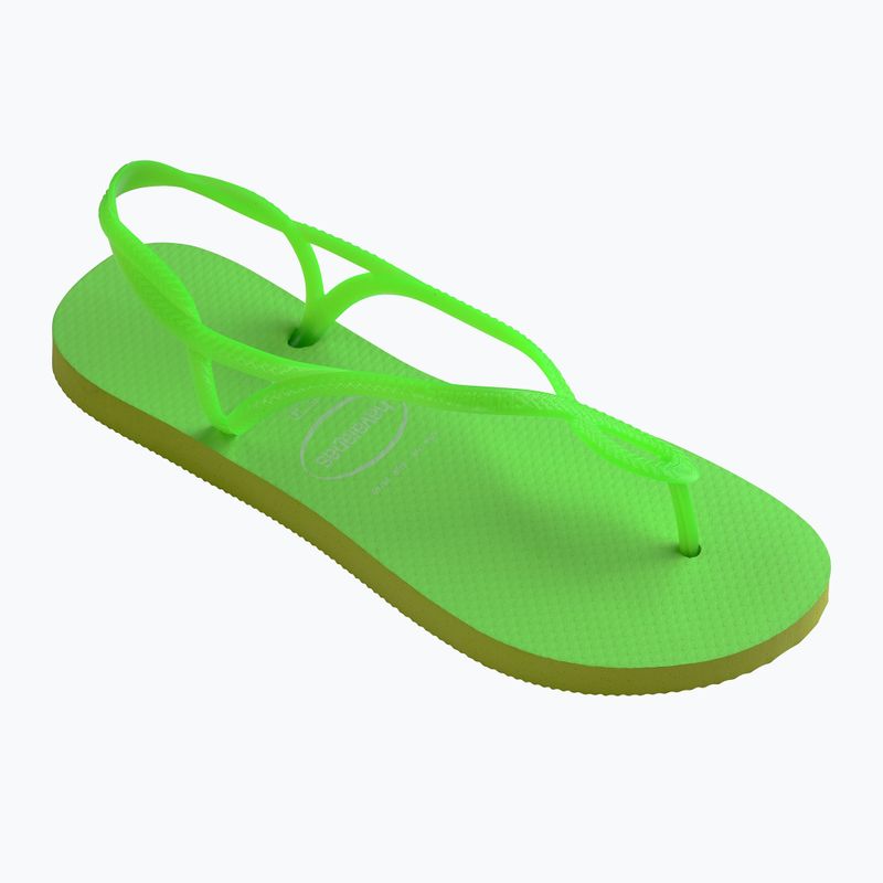 Women's sandals Havaianas Luna Neon lemon green 8