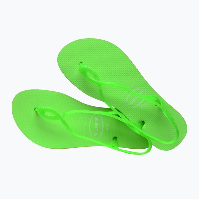 Women's sandals Havaianas Luna Neon lemon green 11