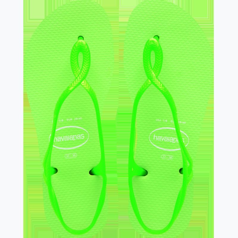 Women's sandals Havaianas Luna Neon lemon green 12