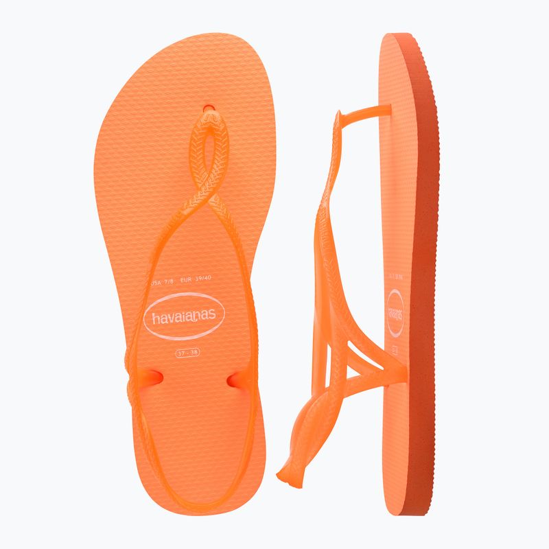 Women's sandals Havaianas Luna Neon sunset orange 10