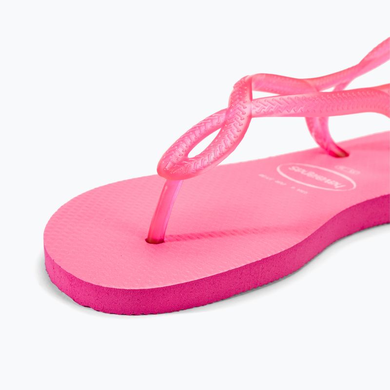 Women's Havaianas Luna Neon pink flux sandals 7