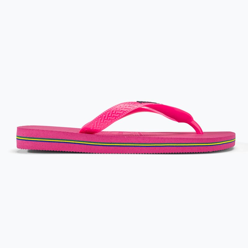 Havaianas Brasil Logo Neon flip flops pink flux / pink flux 4