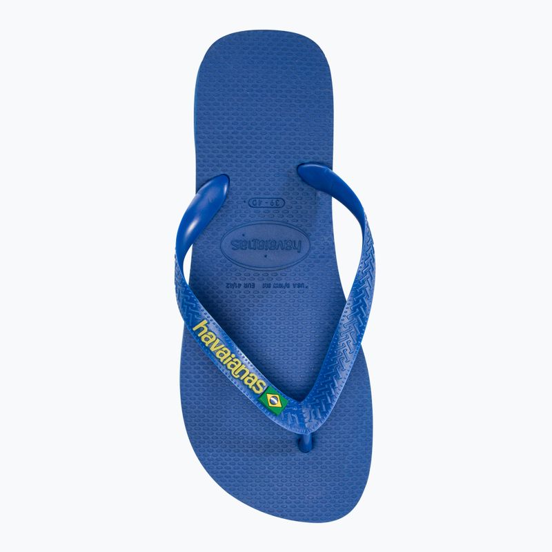 Havaianas Brasil Logo Neon flip flops star blue / star blue 5