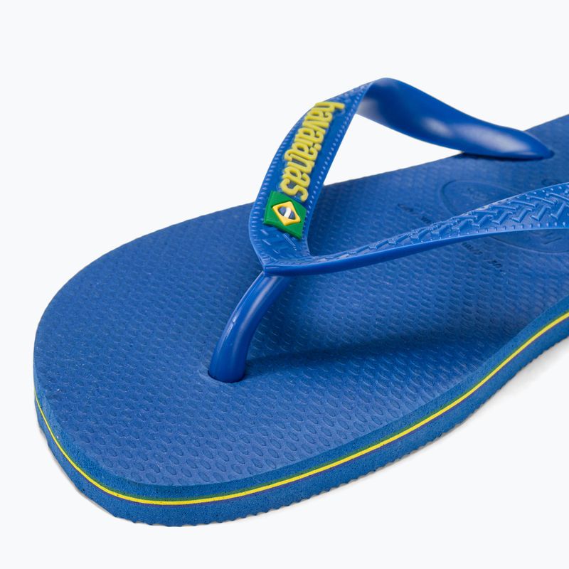 Havaianas Brasil Logo Neon flip flops star blue / star blue 7