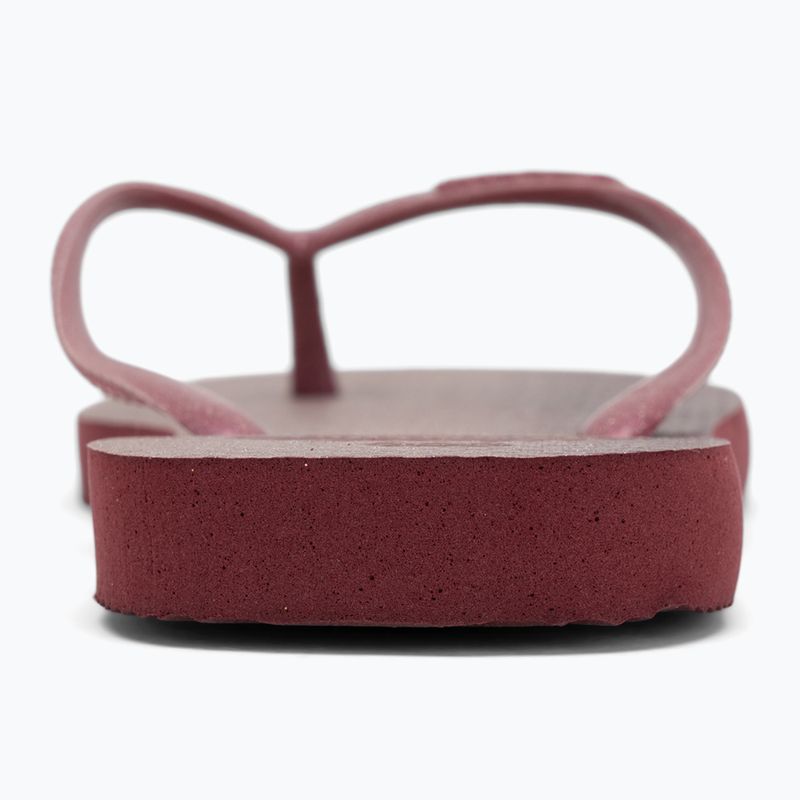 Women's Havaianas Slim Gloss amaranth flip flops 6