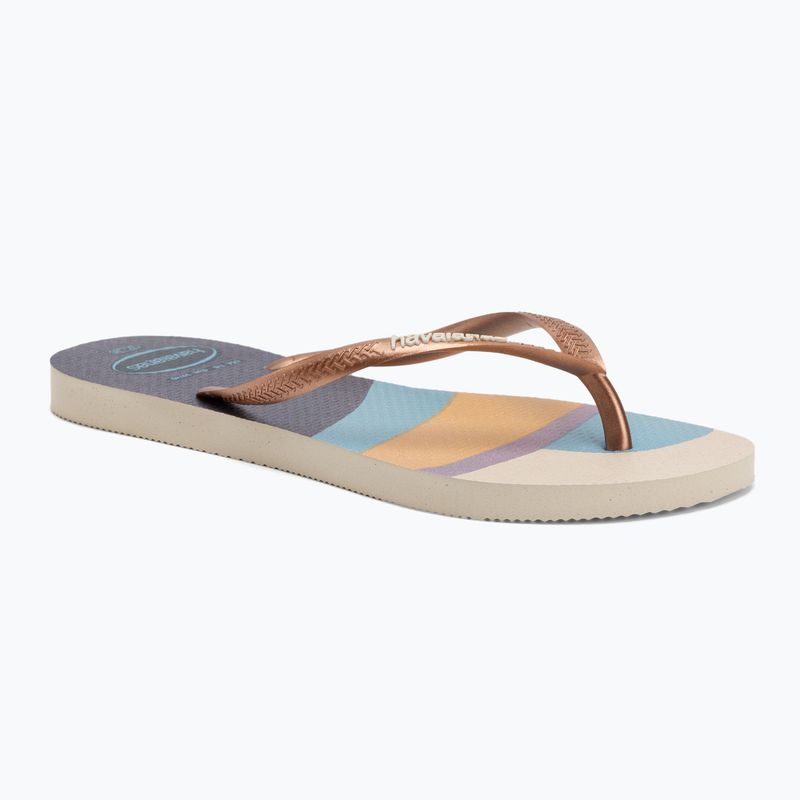 Women's Havaianas Slim Palette Glow flip flops beige