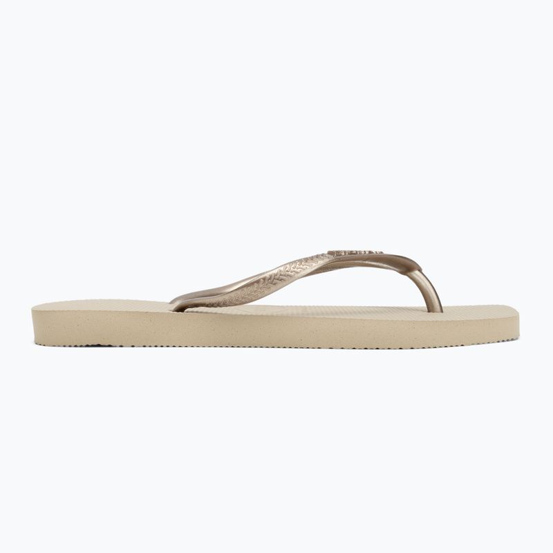 Women's Havaianas Slim Square flip flops sand grey 2