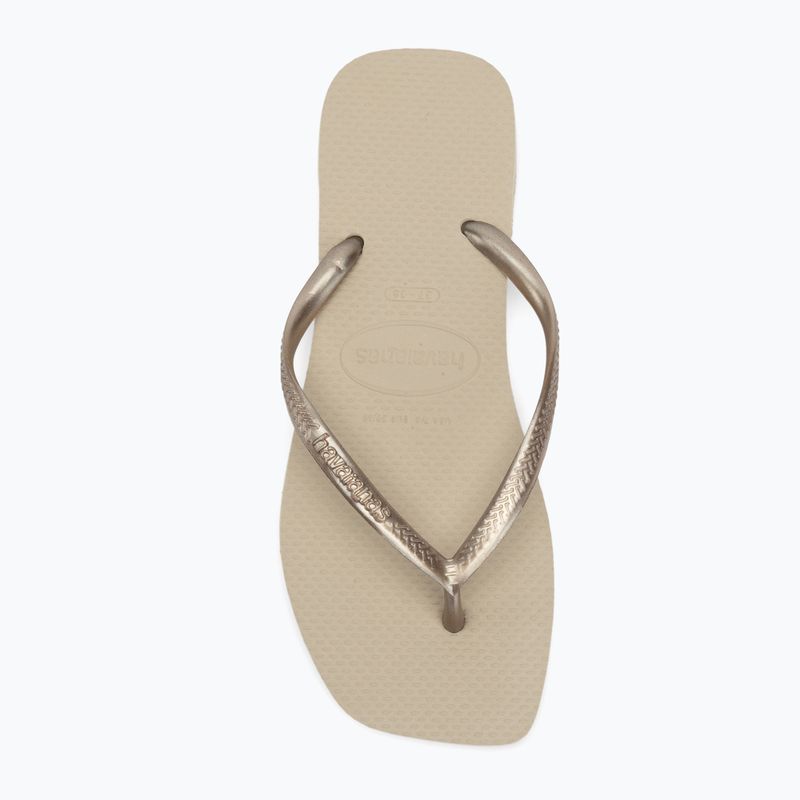 Women's Havaianas Slim Square flip flops sand grey 5