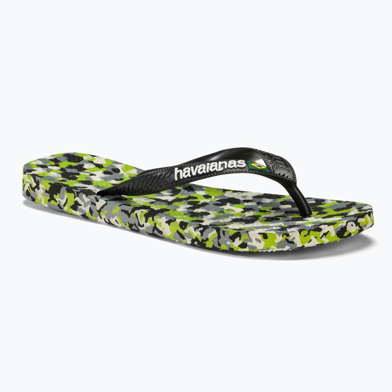 Havaianas Brasil Tech II flip flops lemon green