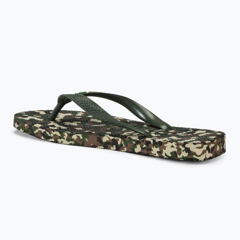 Havaianas Brasil Tech II flip flops olive green 3