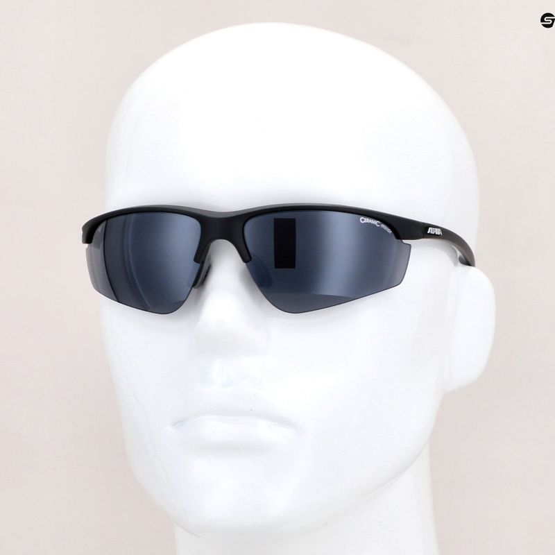 Bicycle goggles Alpina Tri-Effect 2.1 black matte/black mirror/clear/orange mirr 7