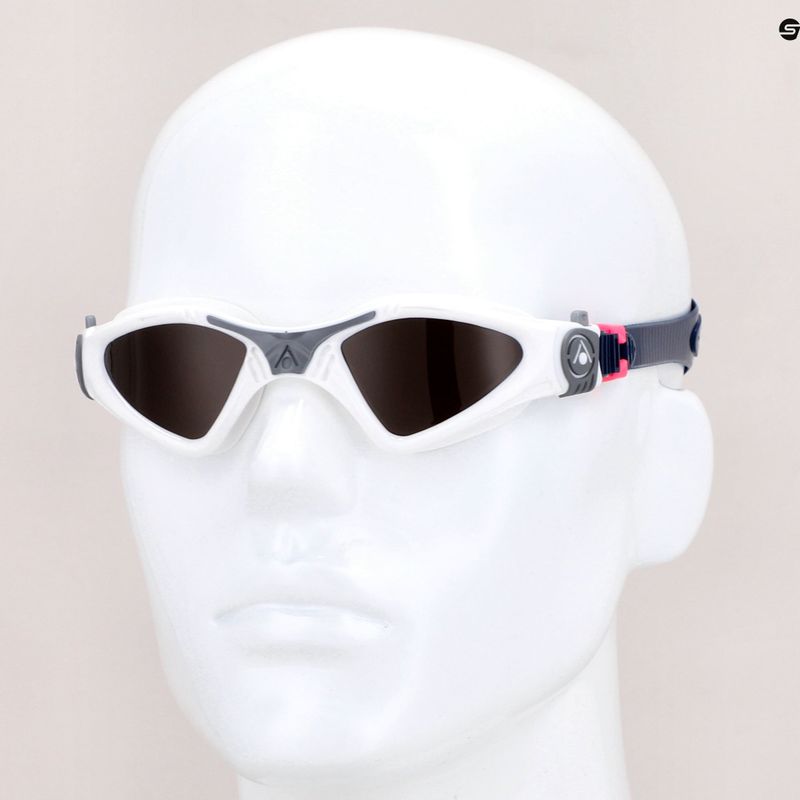 Aquasphere Kayenne children's swimming goggles white/grey/polarized brown EP2970910LPB 7