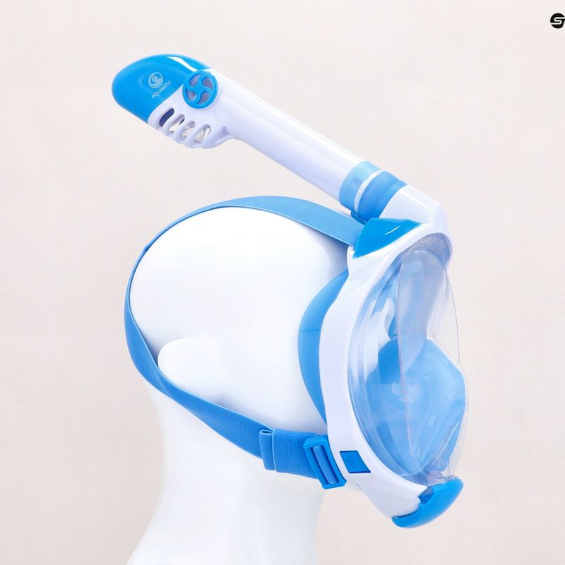 Children's full face mask for snorkelling AQUASTIC blue SMK-01N 12