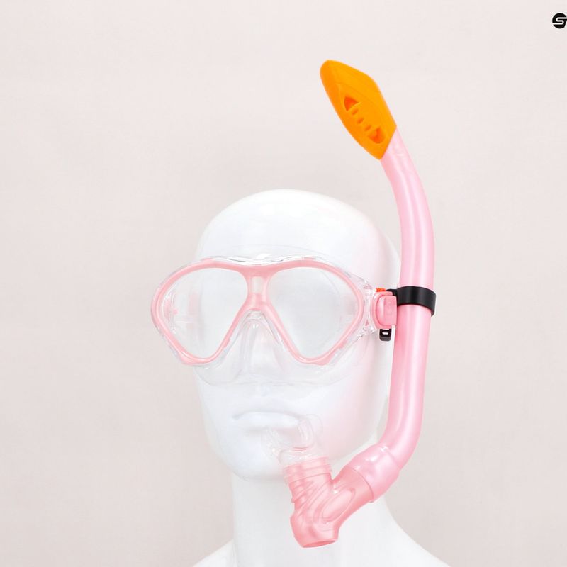 Children's AQUASTIC Snorkeling kit pink MSK-01R 15