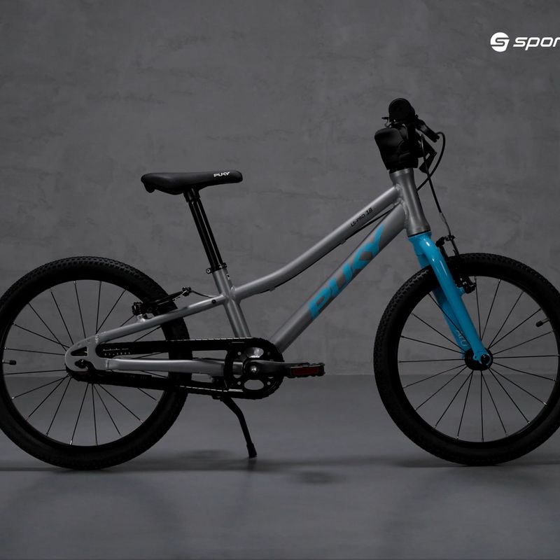 PUKY LS Pro 18 children's bicycle silver-blue 7