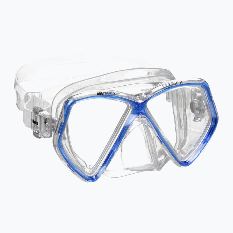 Mares Combo Zephir Junior royal blue/clear children's snorkel kit 2