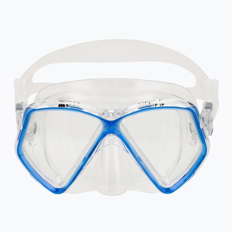 Mares Zephir JR blue/clear children's snorkel mask 2