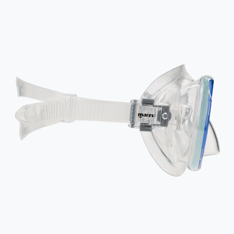 Mares Zephir JR blue/clear children's snorkel mask 3