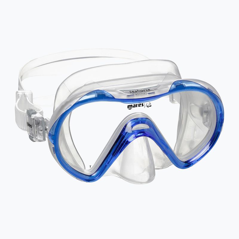 Mares Combo Seahorse royal blue/clear children's snorkel set 2