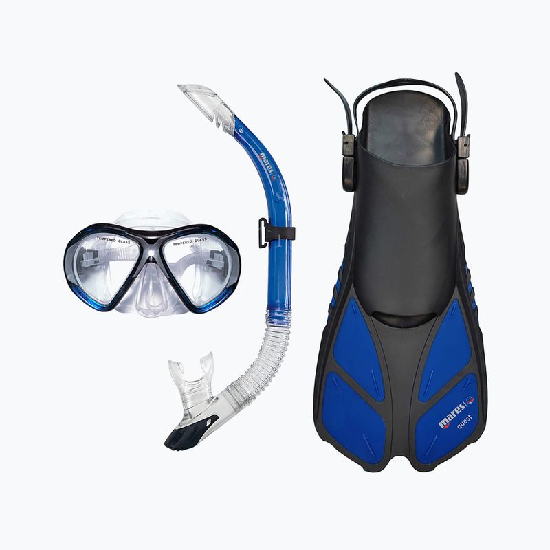 Mares ABC Quest Travel dive set black-blue 410797 12