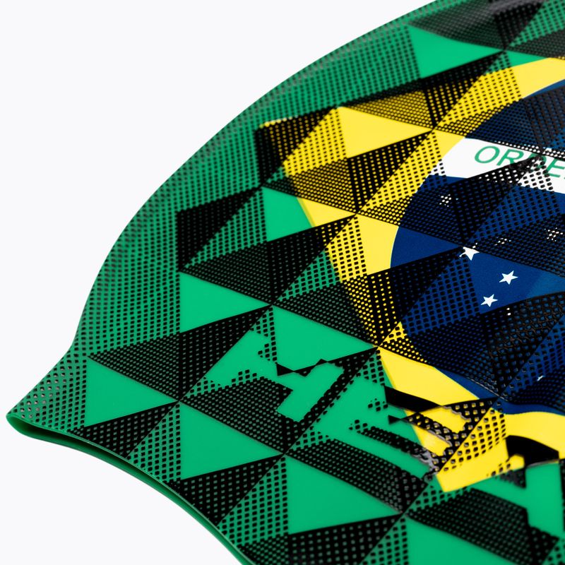 HEAD Flag Suede Rhoumb Green Swim Cap 455288 2
