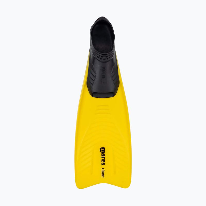 Mares Clipper yellow diving fins 2