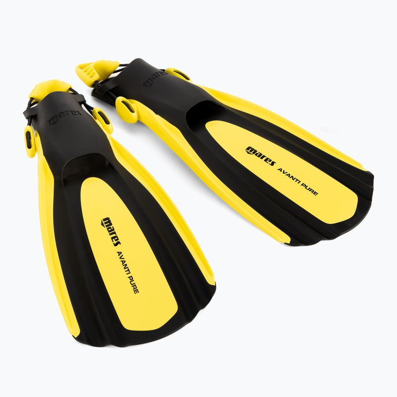 Mares Pure OH diving fins yellow/black