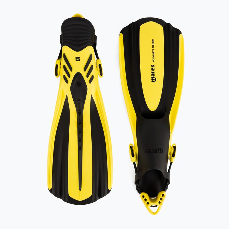 Mares Pure OH diving fins yellow/black 2